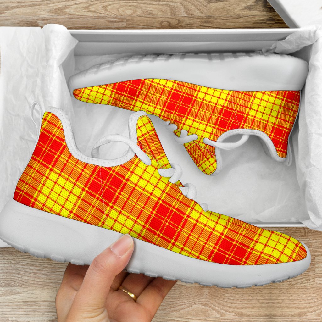 MacMillan Clan Tartan Plaid Mesh Knit Sneakers