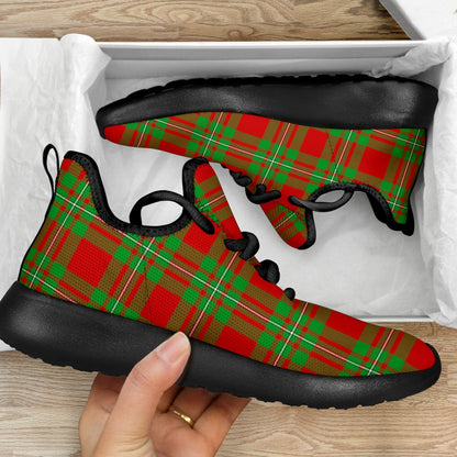 MacGregor Modern Tartan Plaid Mesh Knit Sneakers