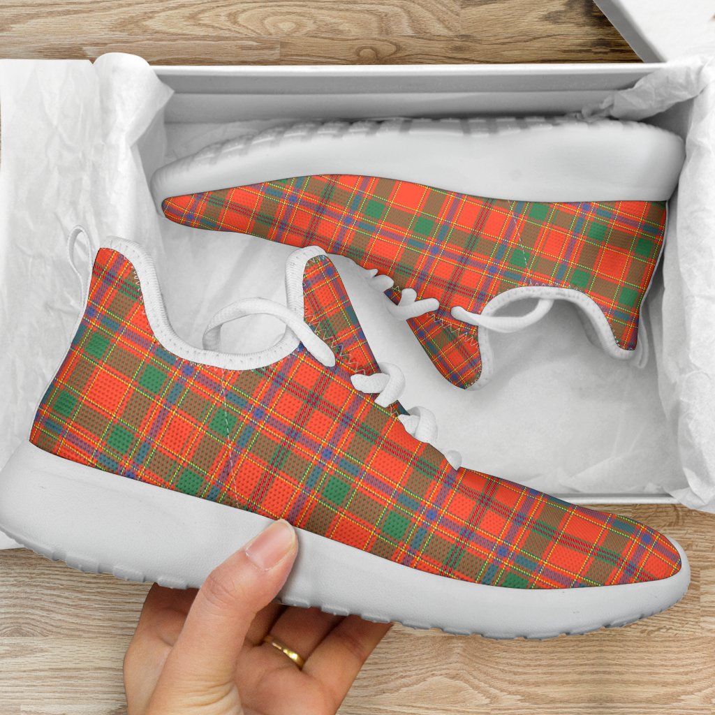 Munro Ancient Tartan Plaid Mesh Knit Sneakers