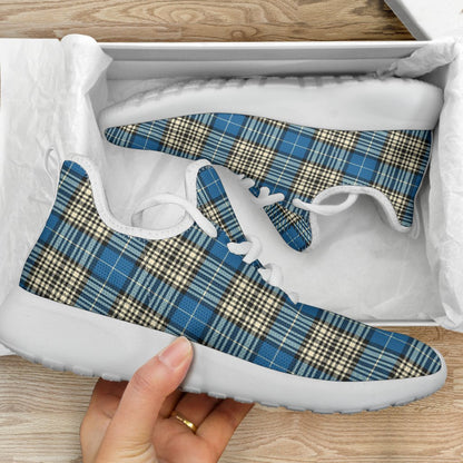 Napier Ancient Tartan Plaid Mesh Knit Sneakers