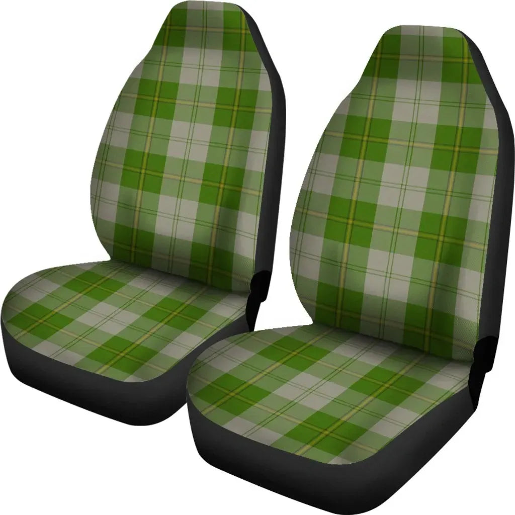Cunningham Dress Green Dancers Tartan Plaid Car Seat Cover