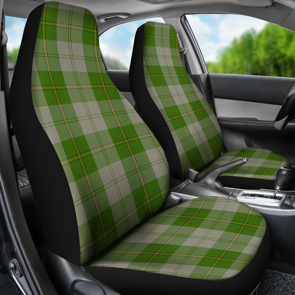 Cunningham Dress Green Dancers Tartan Plaid Car Seat Cover