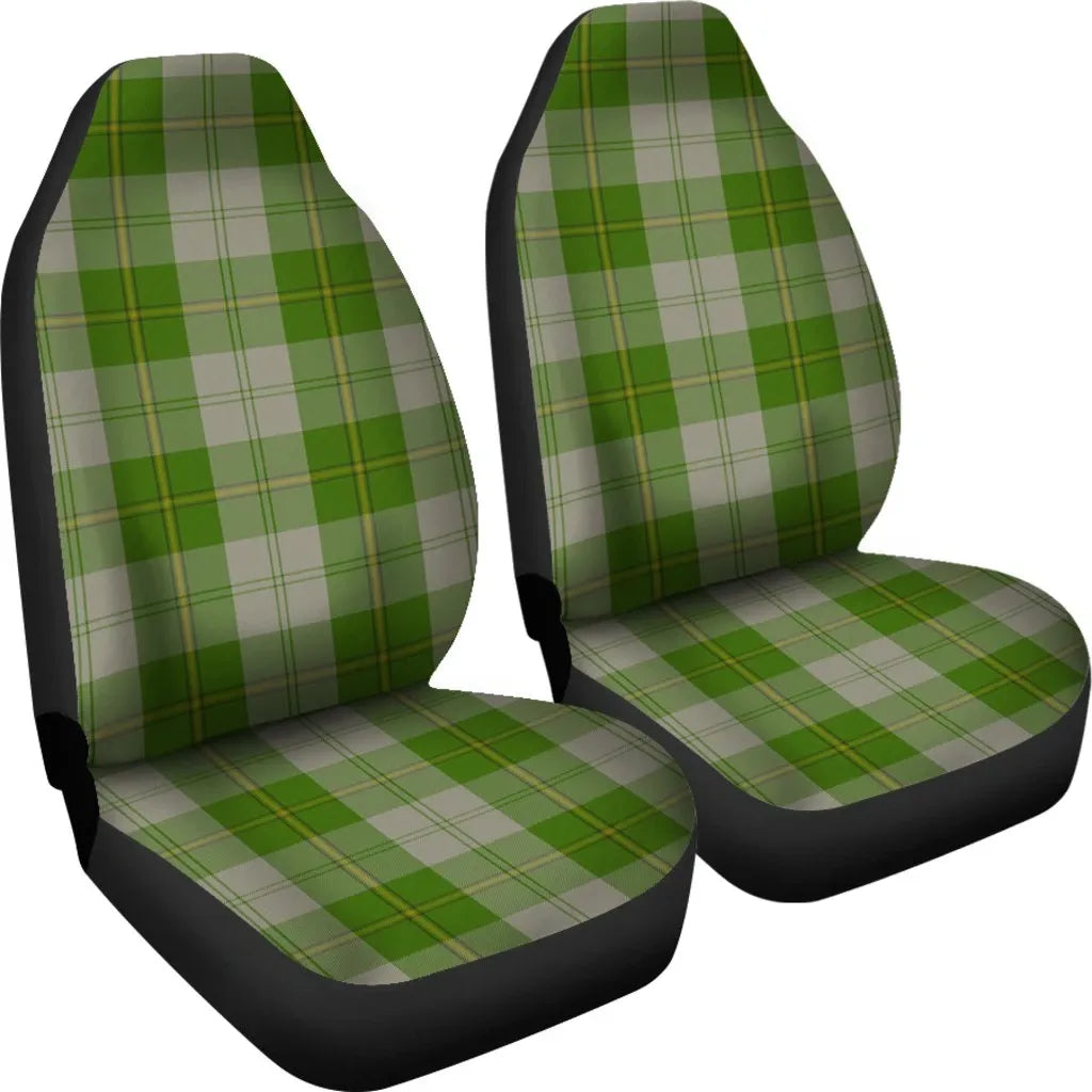 Cunningham Dress Green Dancers Tartan Plaid Car Seat Cover