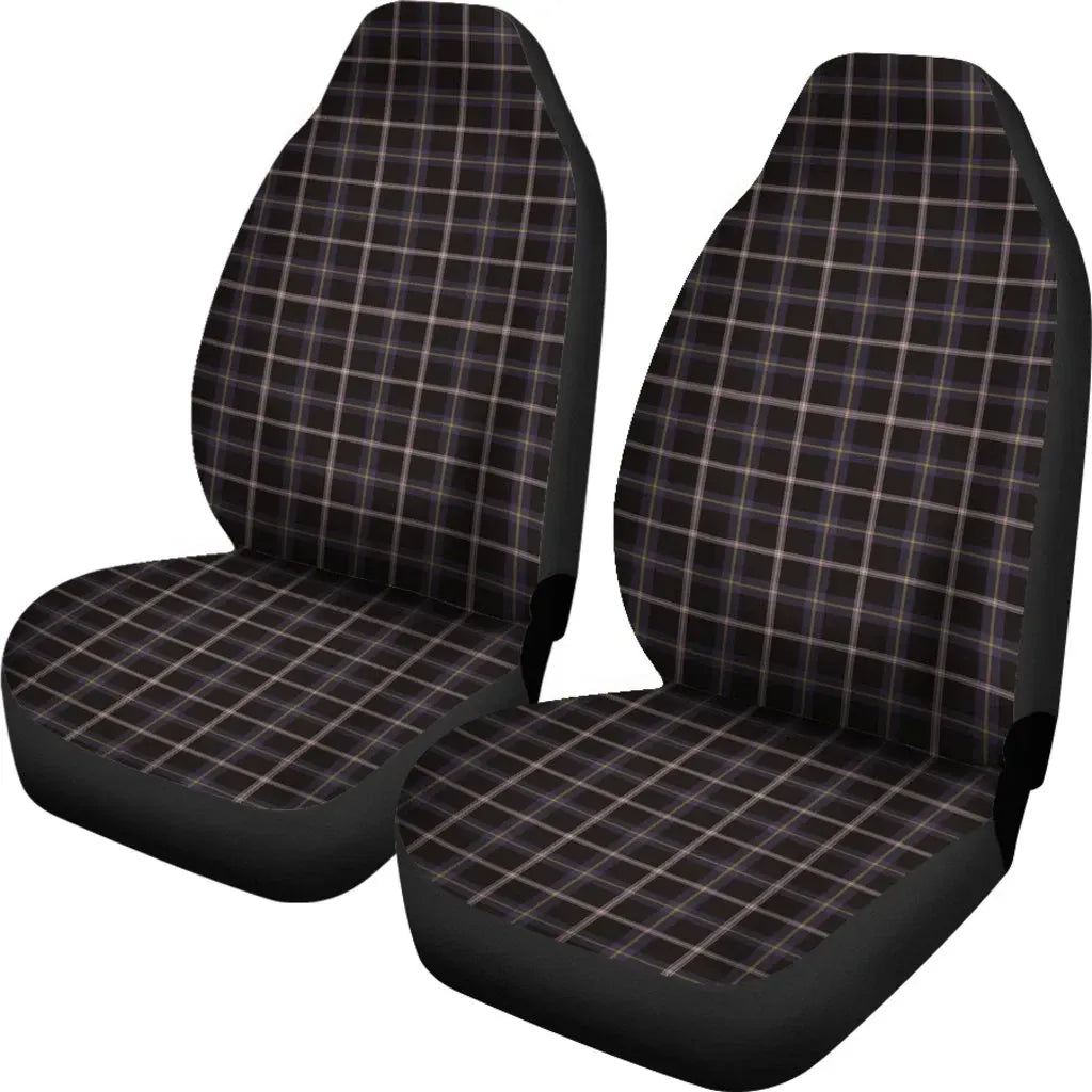 Navy Dress Blue Tartan Plaid Car Seat Cover