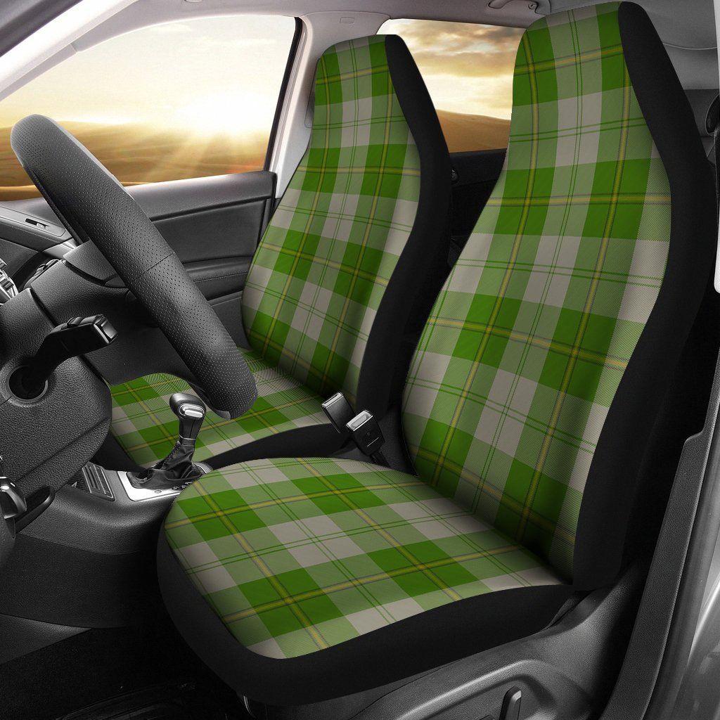 Cunningham Dress Green Dancers Tartan Plaid Car Seat Cover