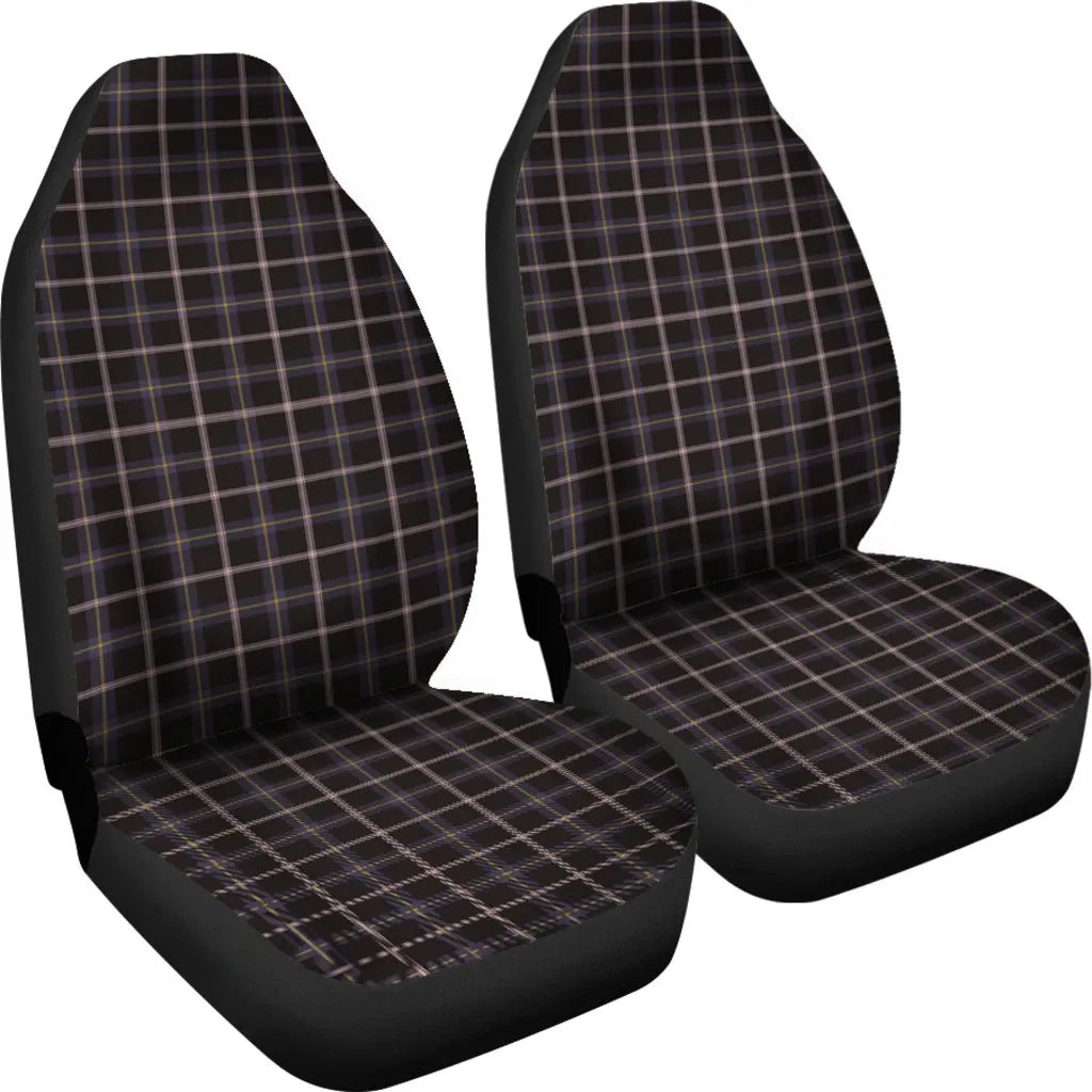 Navy Dress Blue Tartan Plaid Car Seat Cover