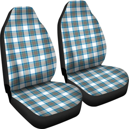 Stewart Muted Blue Tartan Plaid Car Seat Cover