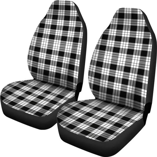 Macfarlane Black _ White Tartan Plaid Car Seat Cover