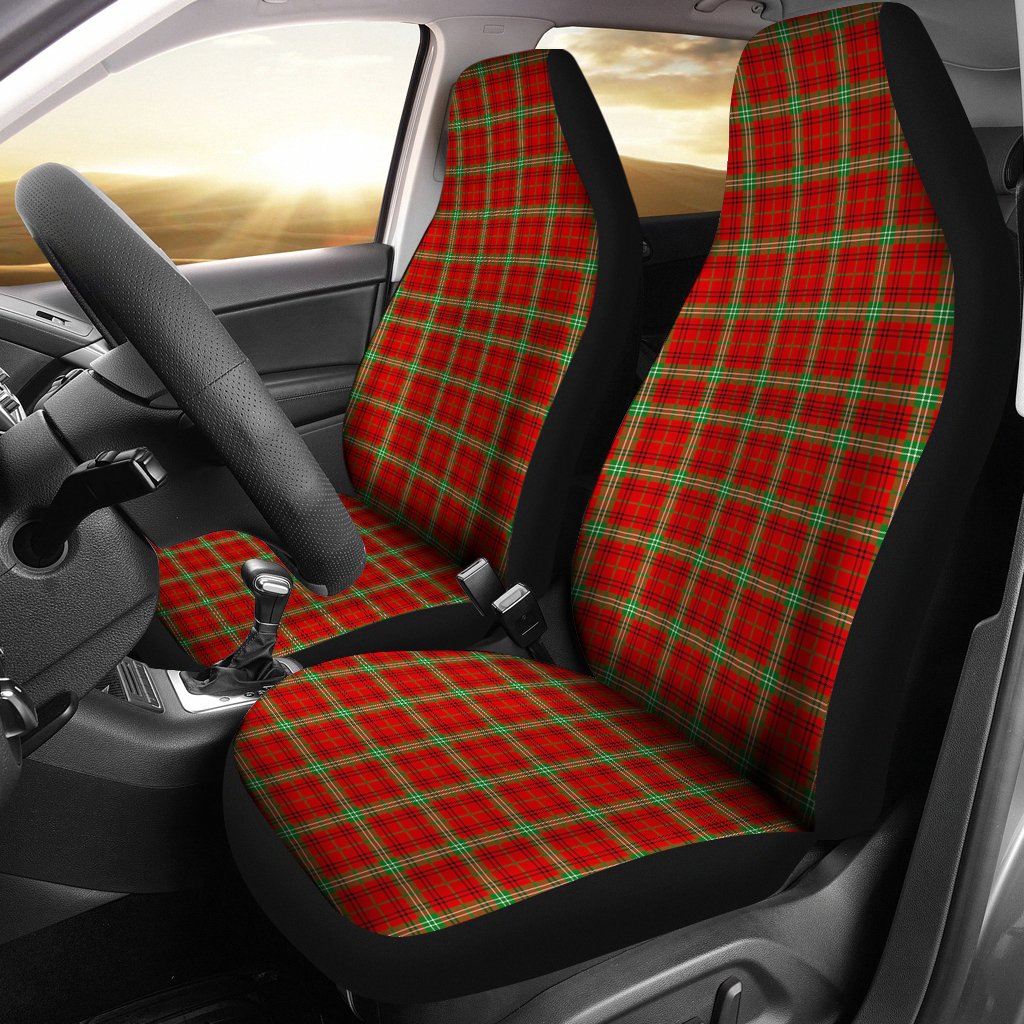 Morrison Red Modern Tartan Plaid Car Seat Cover