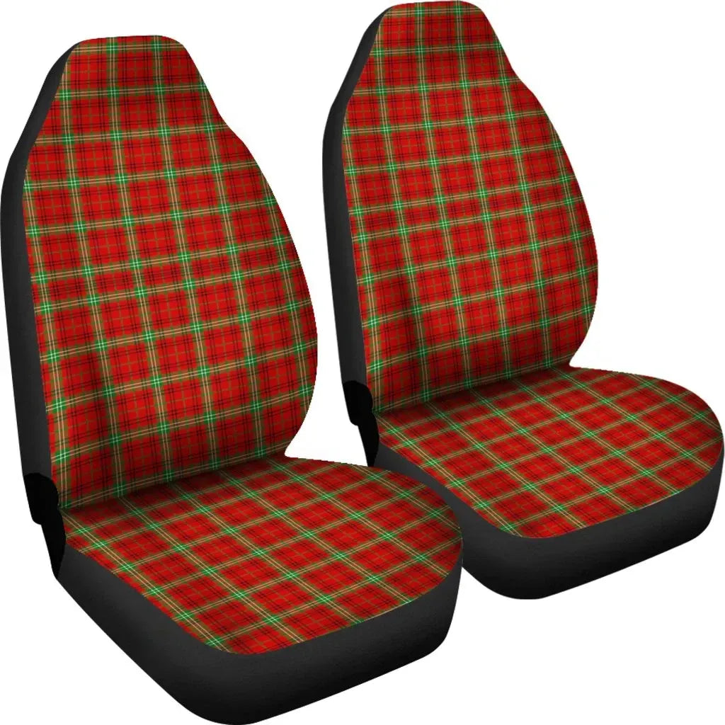 Morrison Red Modern Tartan Plaid Car Seat Cover