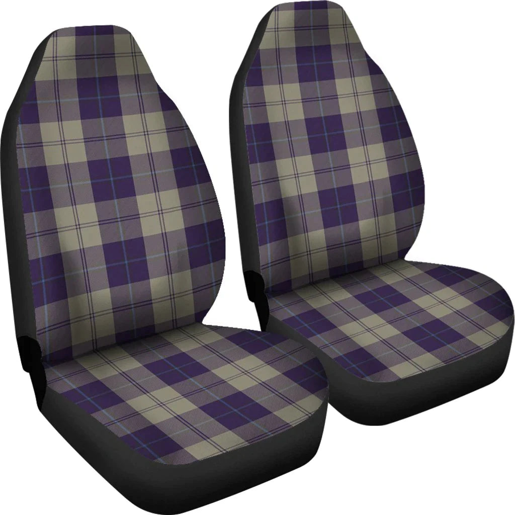 Cunningham Dress Blue Dancers Tartan Plaid Car Seat Cover