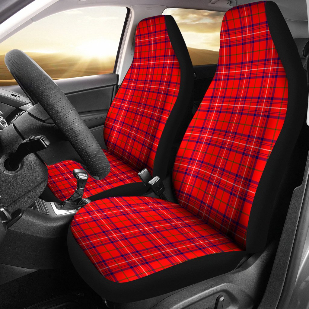 Rose Tartan Plaid Car Seat Cover