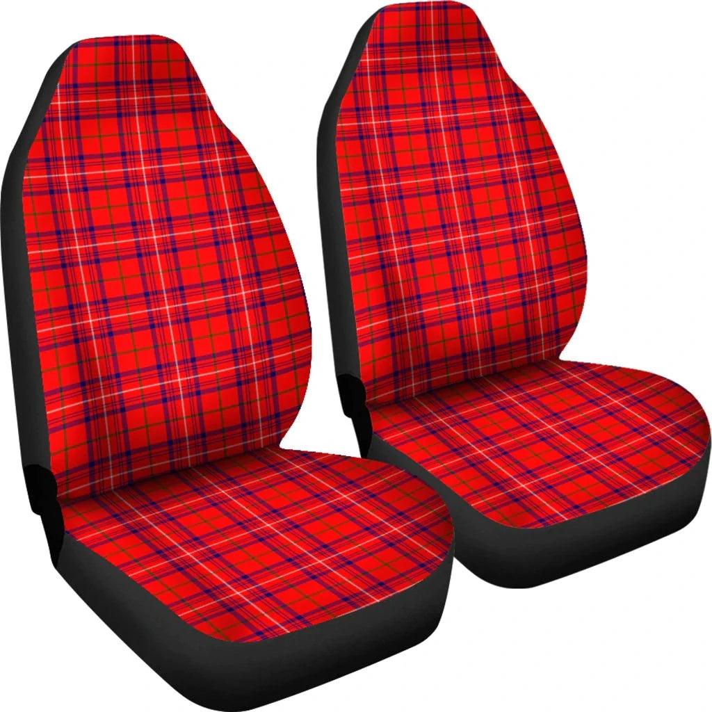 Rose Tartan Plaid Car Seat Cover