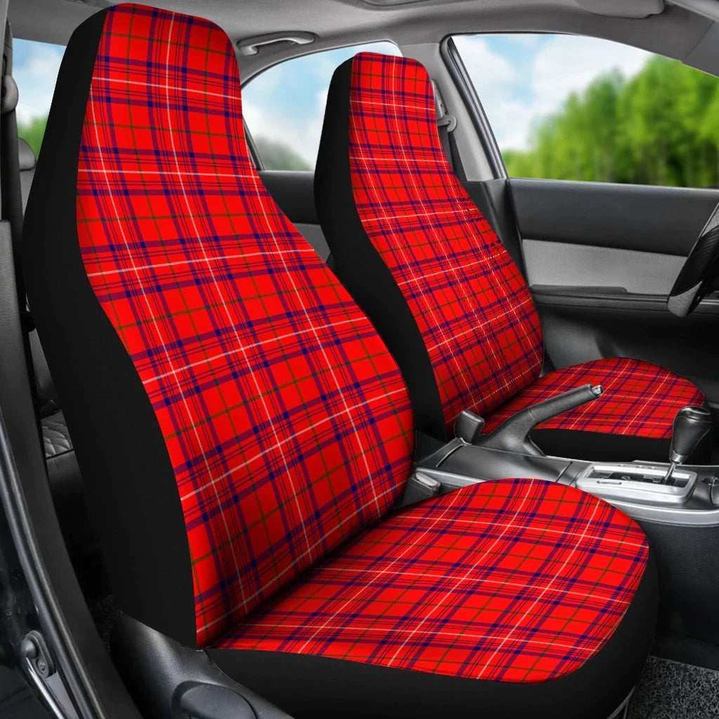 Rose Tartan Plaid Car Seat Cover