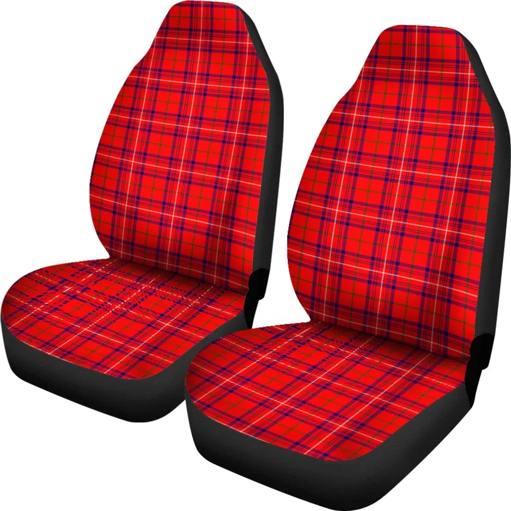 Rose Tartan Plaid Car Seat Cover