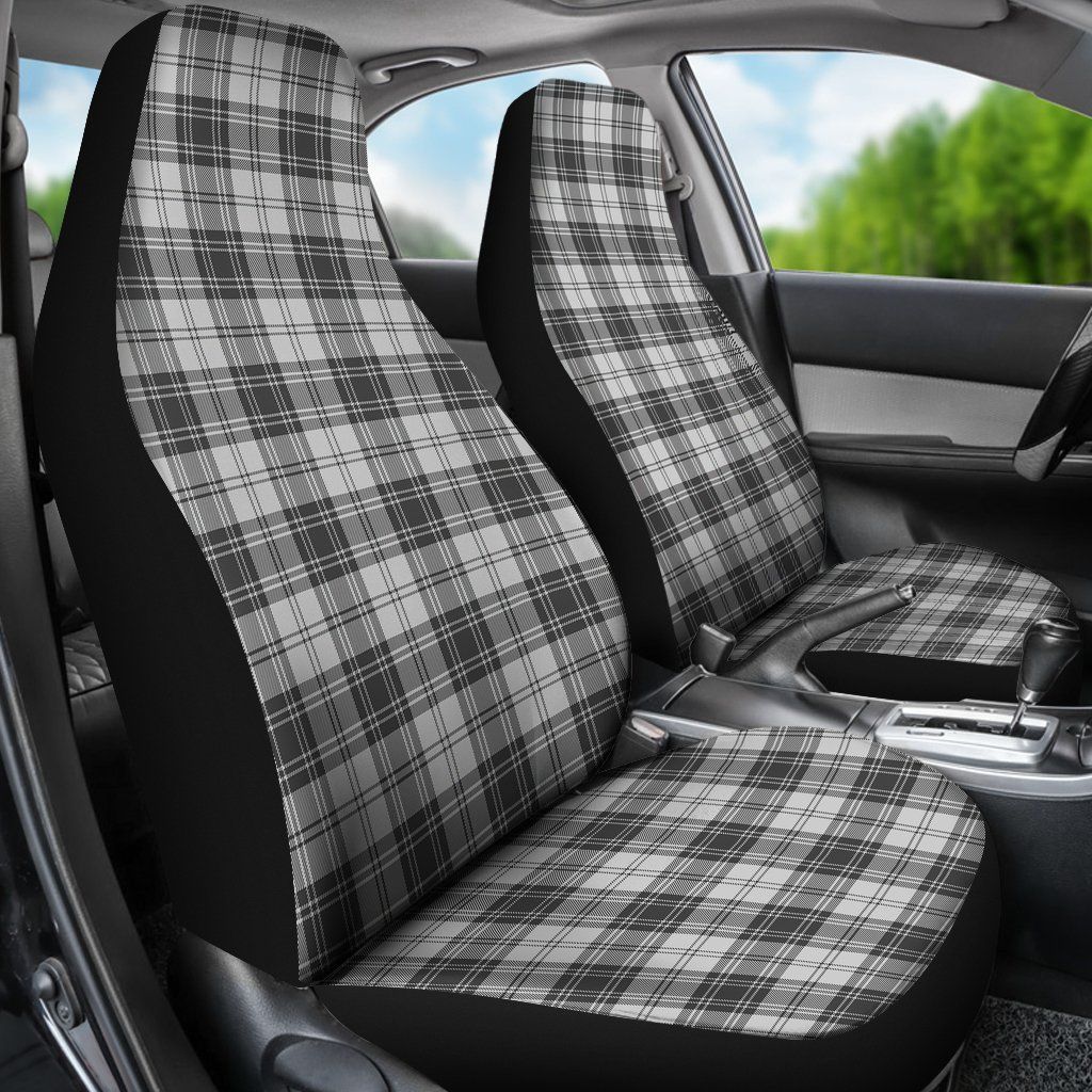 Douglas Grey Modern Tartan Plaid Car Seat Cover