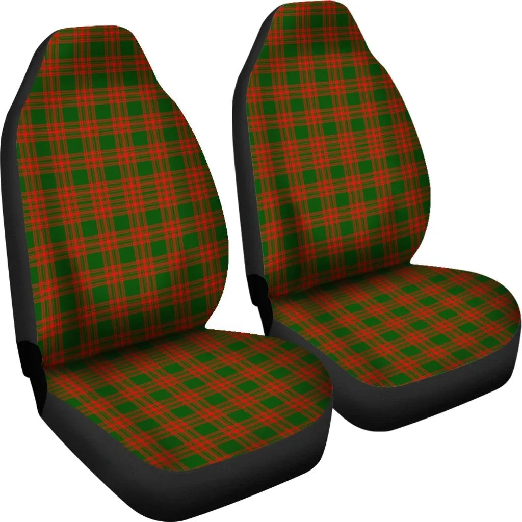 Menzies Green Modern Tartan Plaid Car Seat Cover