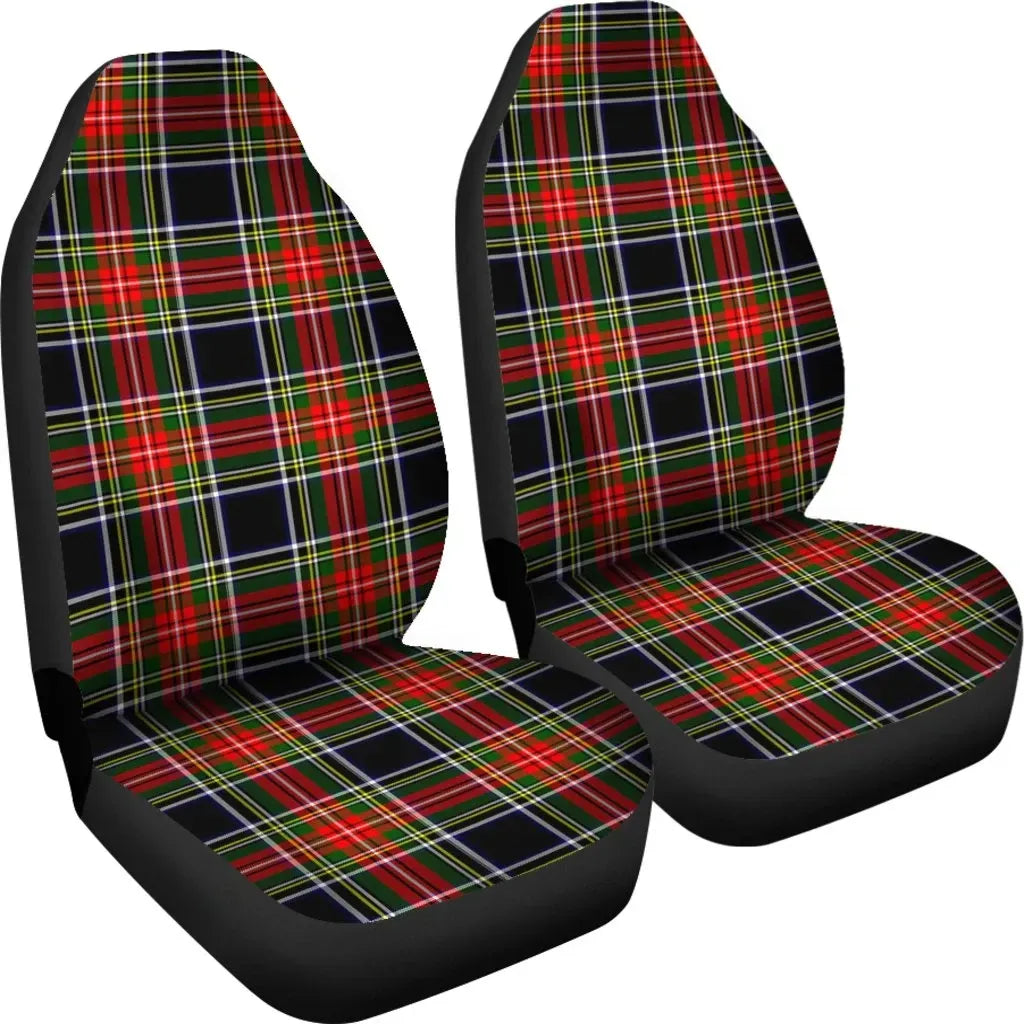 Stewart Black Tartan Plaid Car Seat Cover