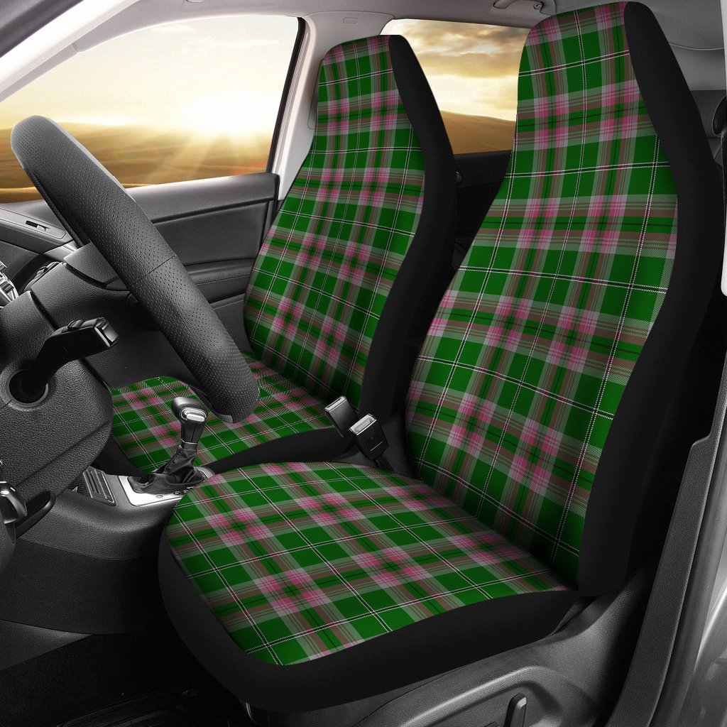 Gray Hunting Tartan Plaid Car Seat Cover