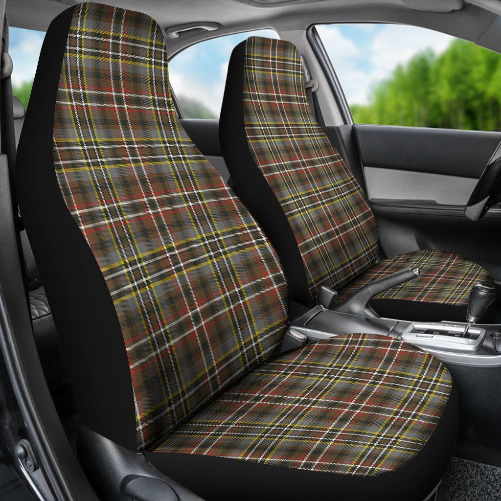 Scott Green Weathered Tartan Plaid Car Seat Cover