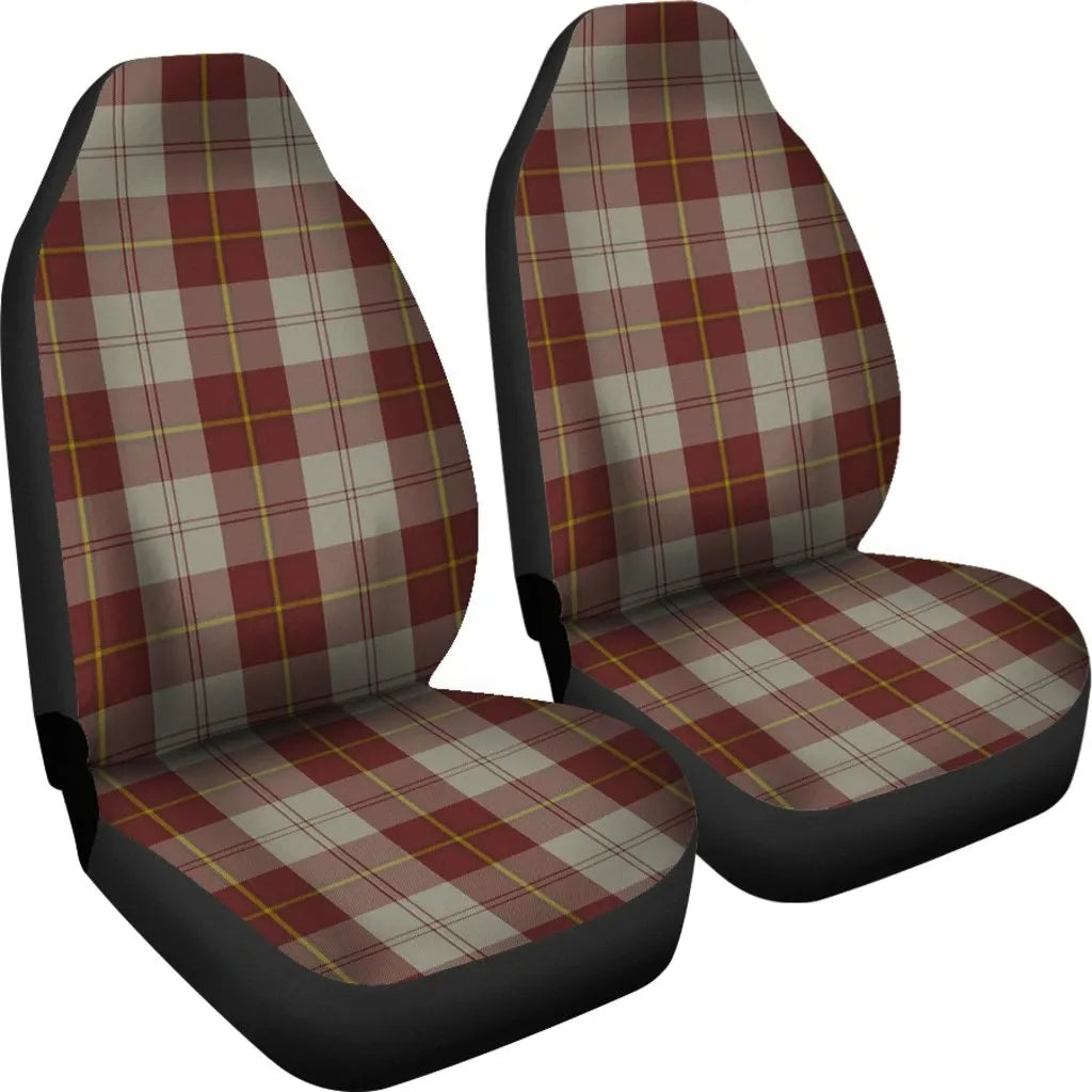 Cunningham Burgundy Dancers  Tartan Plaid Car Seat Cover