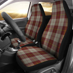 Cunningham Burgundy Dancers  Tartan Plaid Car Seat Cover