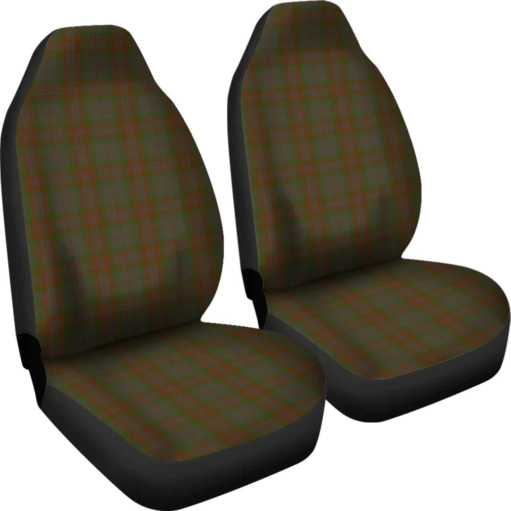 Gray Tartan Plaid Car Seat Cover