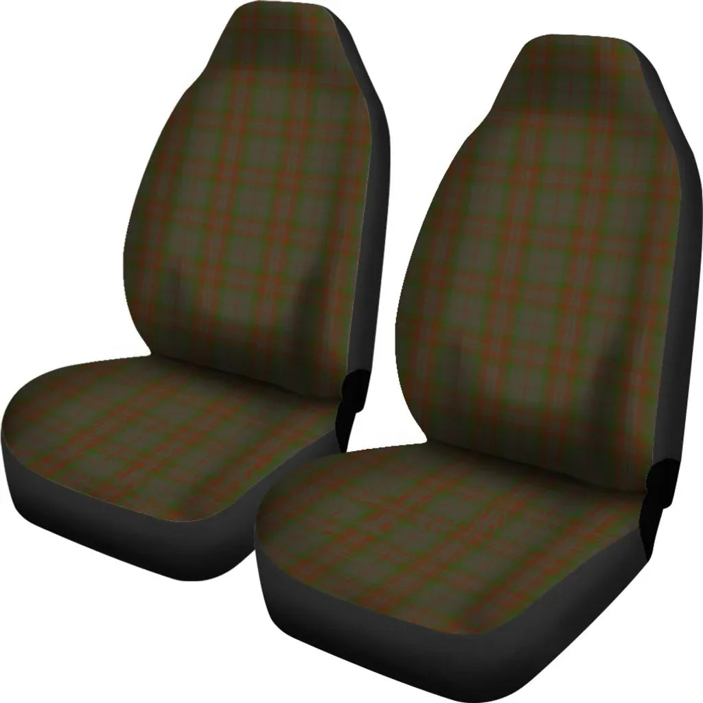 Gray Tartan Plaid Car Seat Cover