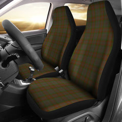 Gray Tartan Plaid Car Seat Cover