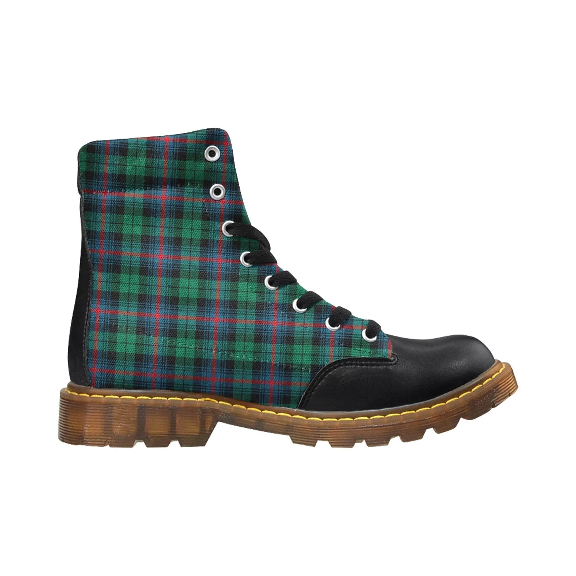 Urquhart Broad Red Ancient Tartan Plaid Apache Boots