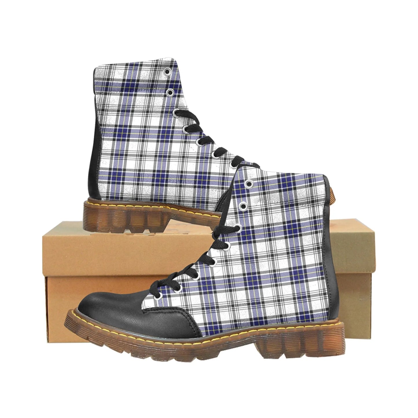 Hannay Modern Tartan Plaid Apache Boots