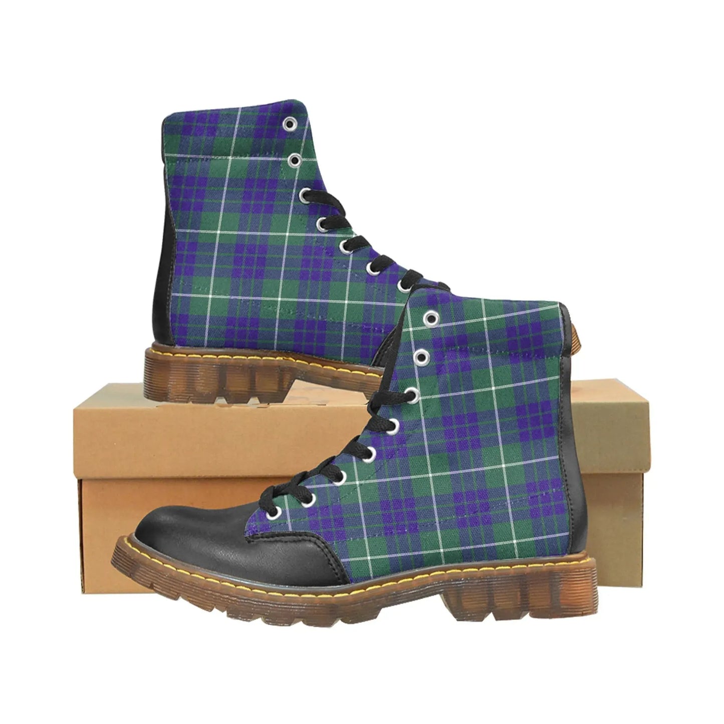 Hamilton Hunting Modern Tartan Plaid Apache Boots