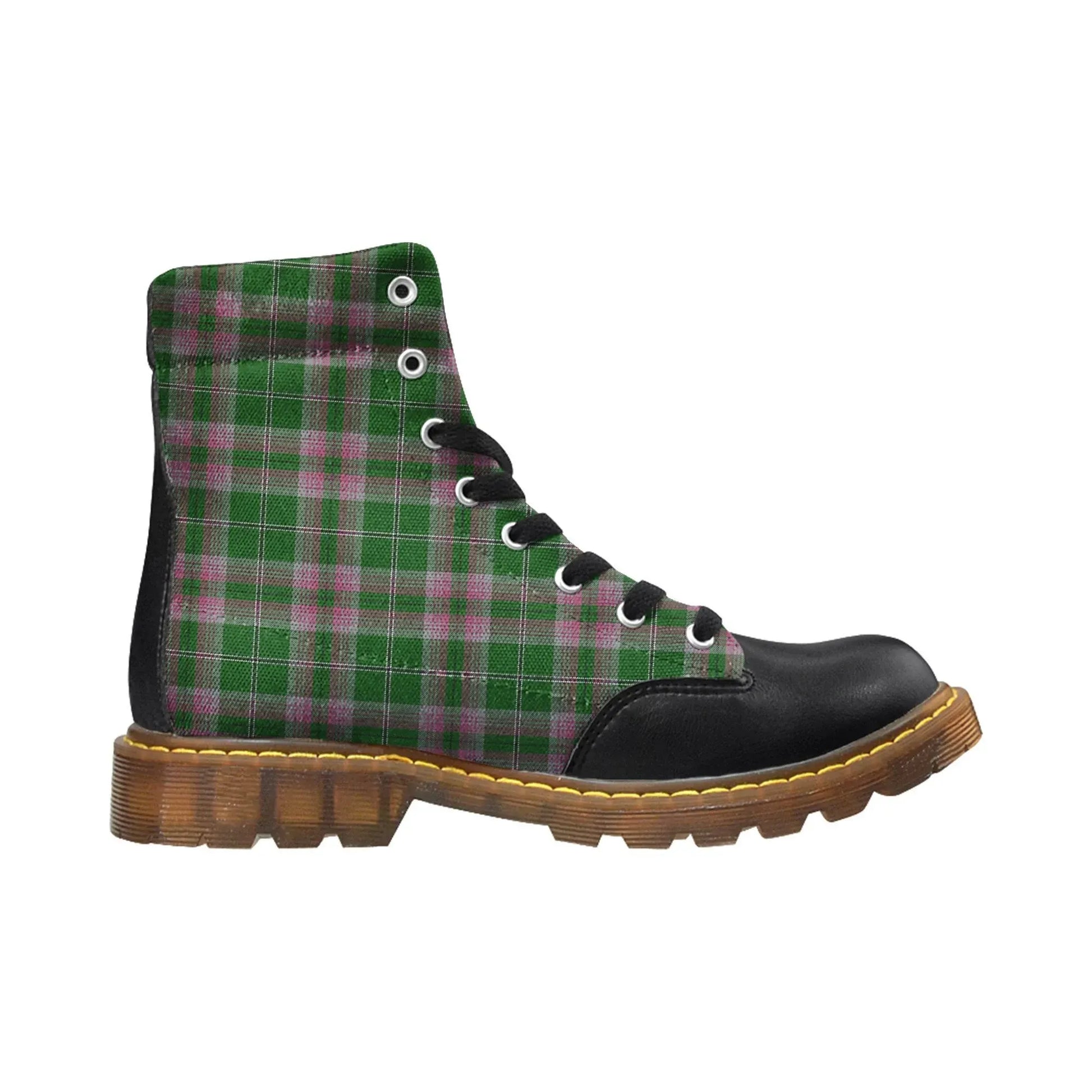 Gray Hunting Tartan Plaid Apache Boots