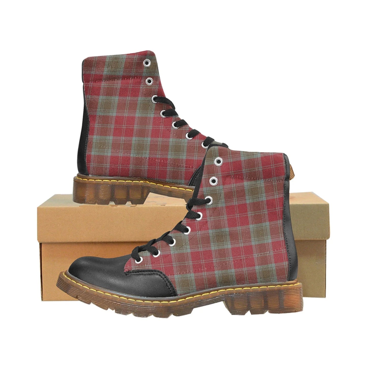 Lindsay Weathered Tartan Plaid Apache Boots