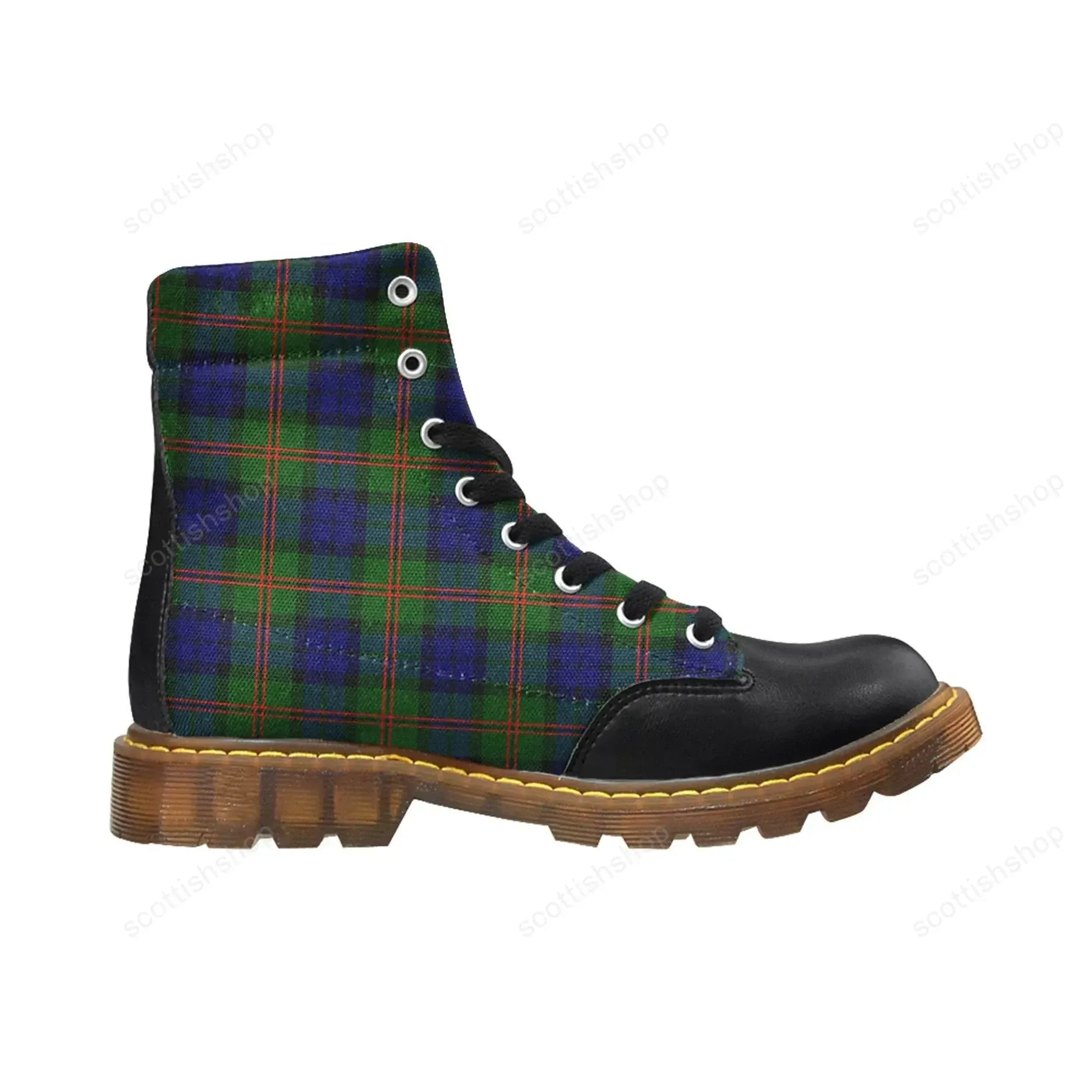 Dundas Modern 02 Tartan Plaid Apache Boots