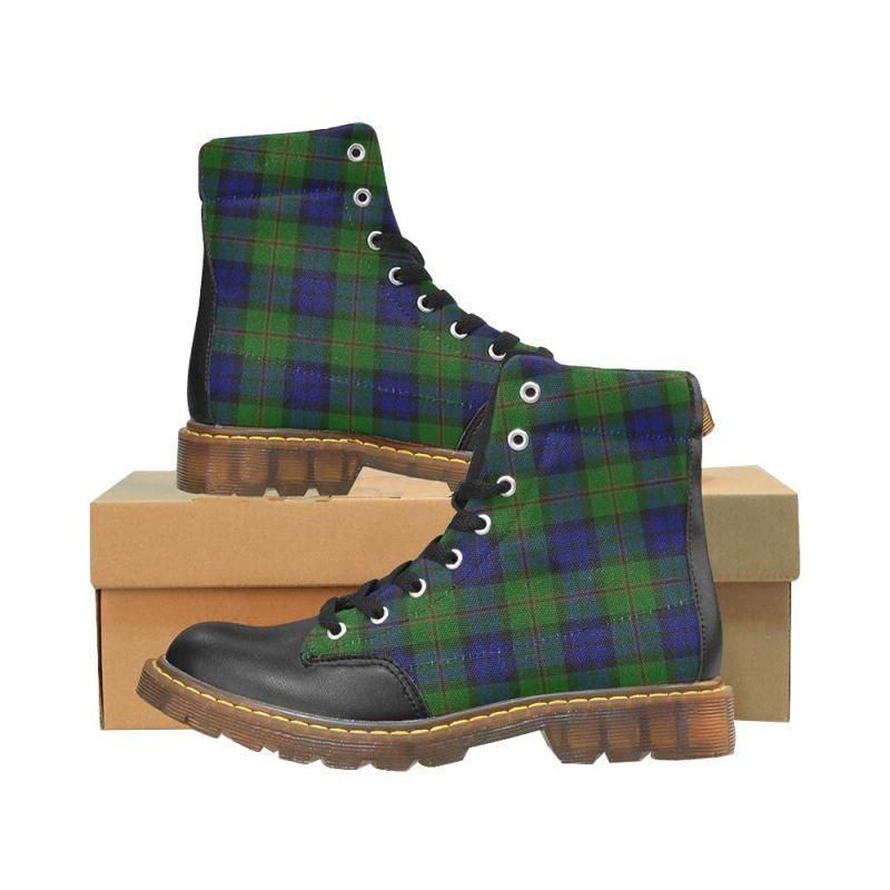 Dundas Modern Tartan Plaid Apache Boots