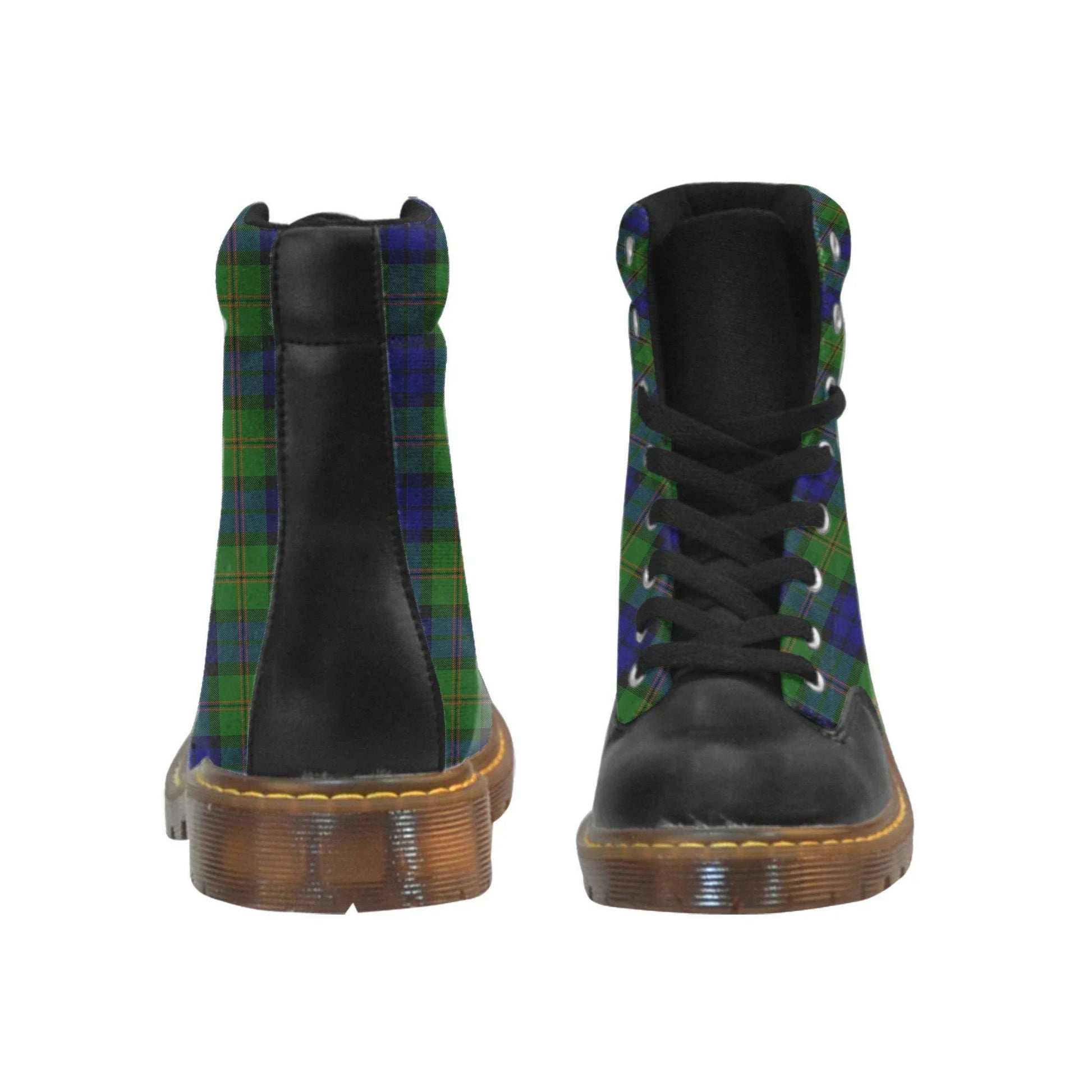 Dundas Modern Tartan Plaid Apache Boots