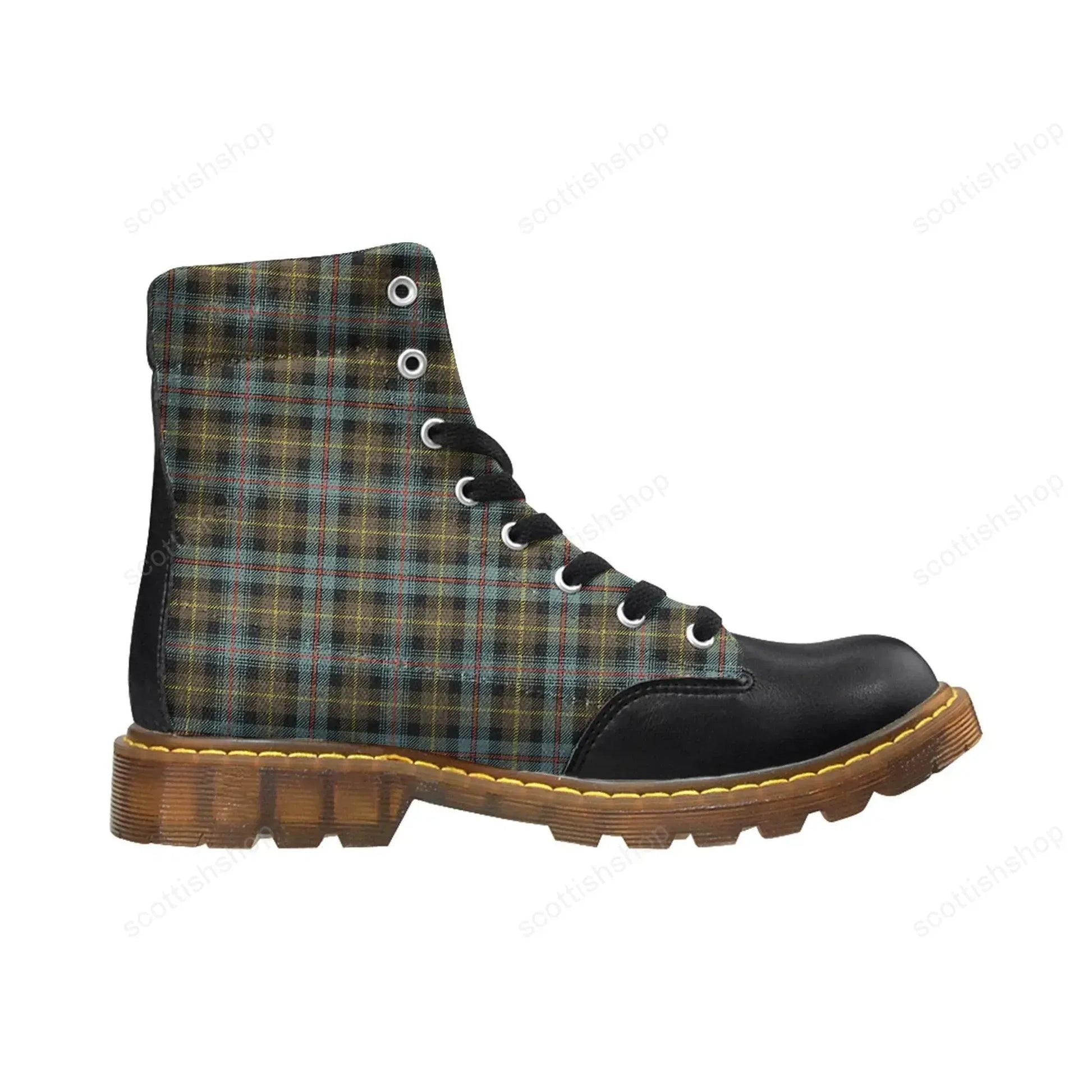 Farquharson Weathered Tartan Plaid Apache Boots