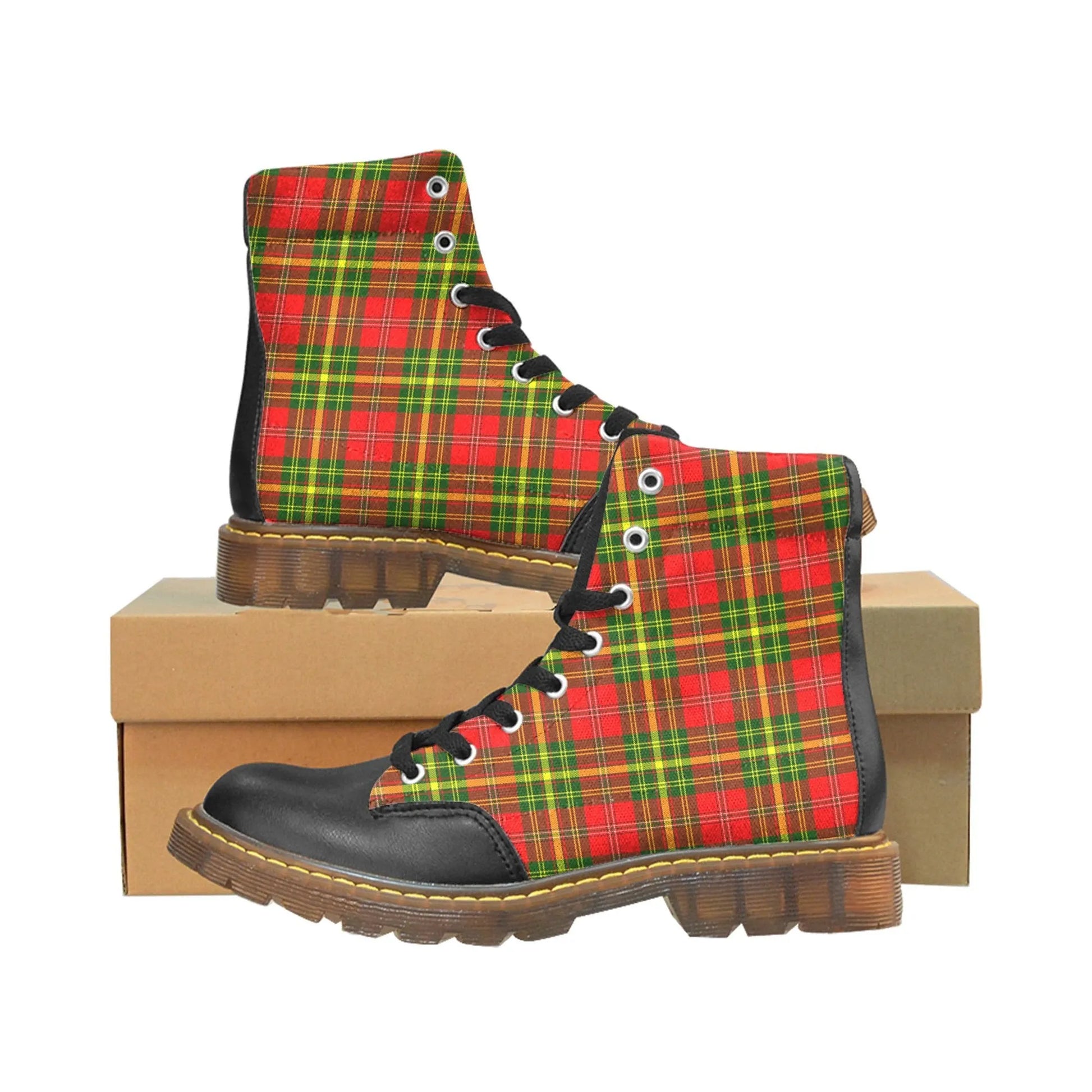 Leask Tartan Plaid Apache Boots