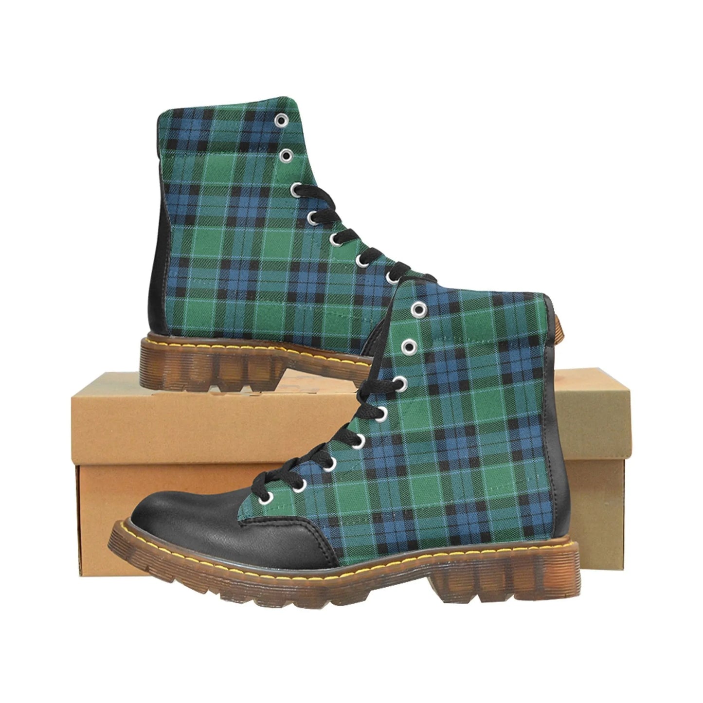 Graham Of Menteith Ancient Tartan Plaid Apache Boots