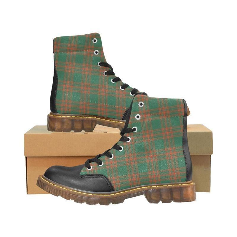 Menzies Green Ancient Tartan Plaid Apache Boots