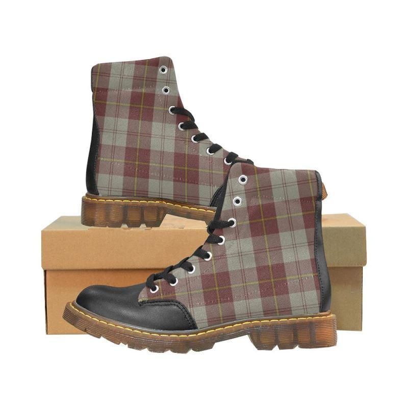 Cunningham Burgundy Dancers Tartan Plaid Apache Boots