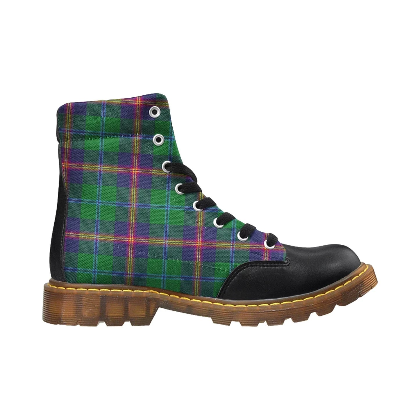 Young Modern Tartan Plaid Apache Boots