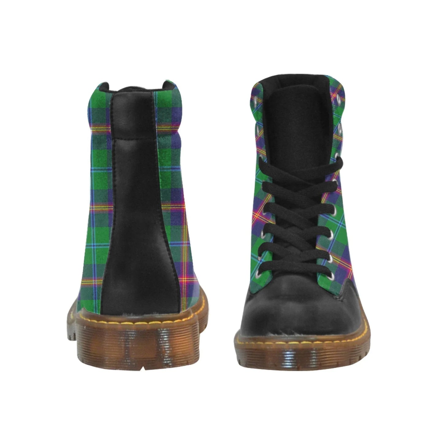 Young Modern Tartan Plaid Apache Boots