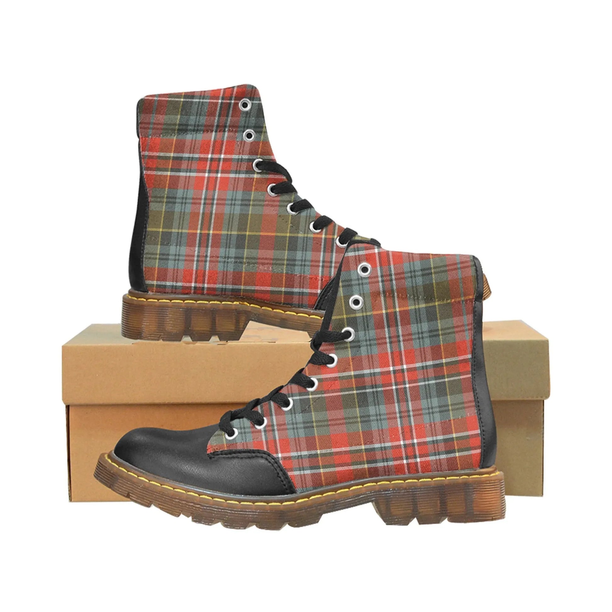 Macpherson Weathered Tartan Plaid Apache Boots