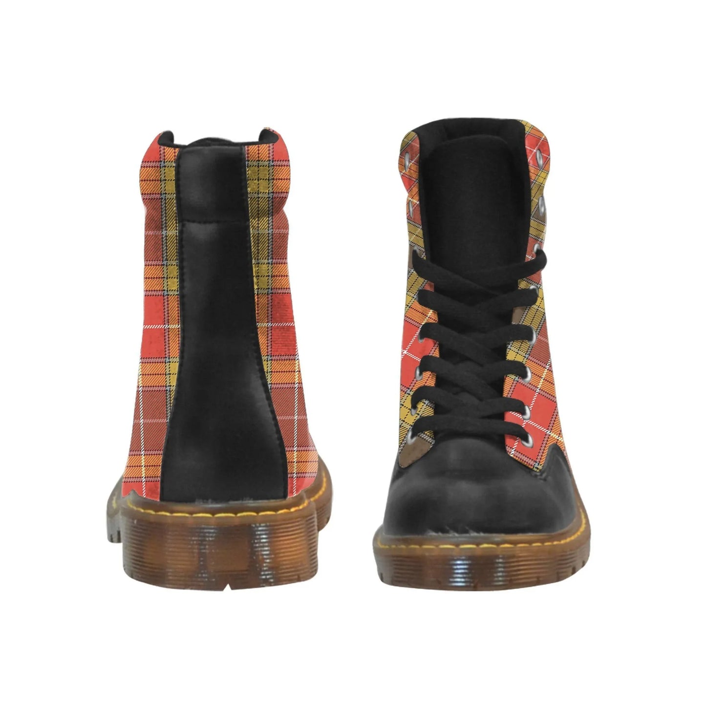 Buchanan Old Set Weathered Tartan Plaid Apache Boots