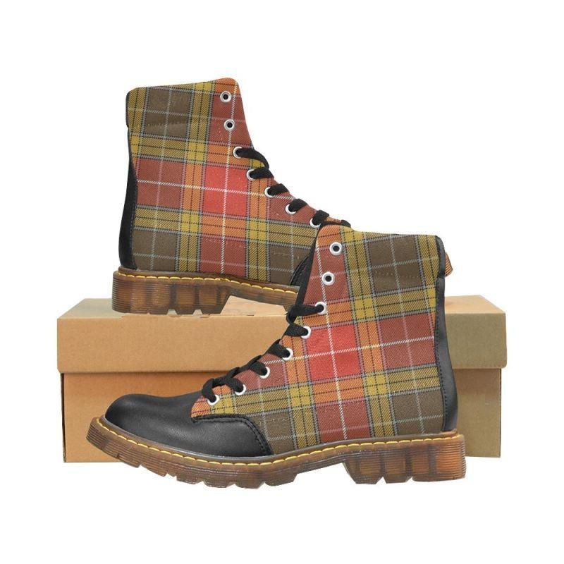 Buchanan Old Set Weathered Tartan Plaid Apache Boots