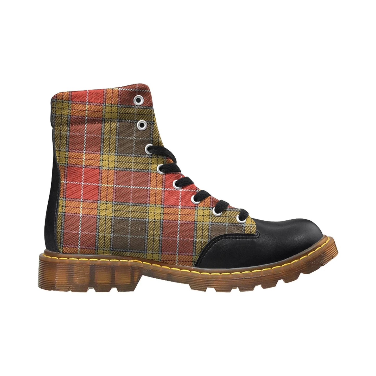 Buchanan Old Set Weathered Tartan Plaid Apache Boots