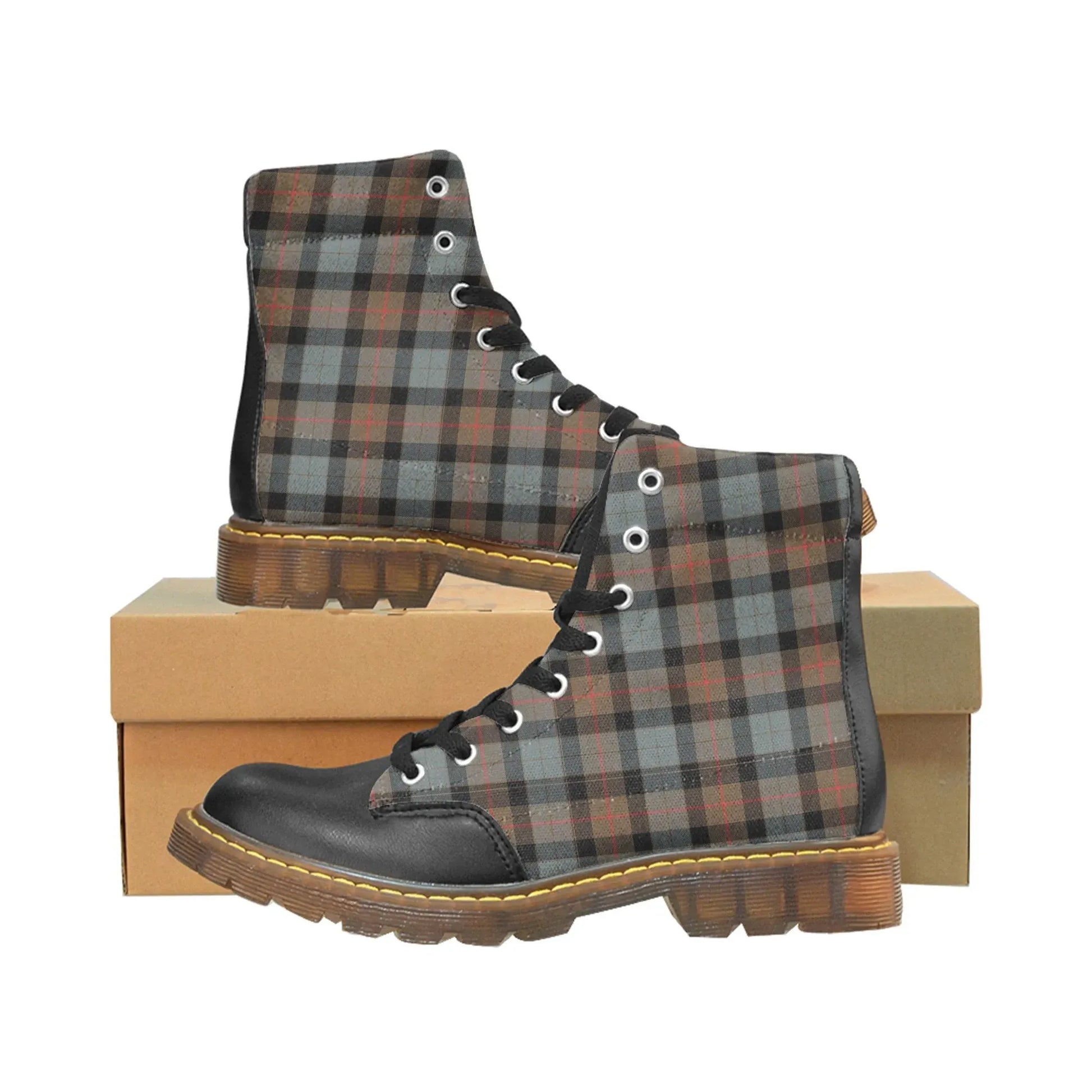 Gunn Weathered Tartan Plaid Apache Boots