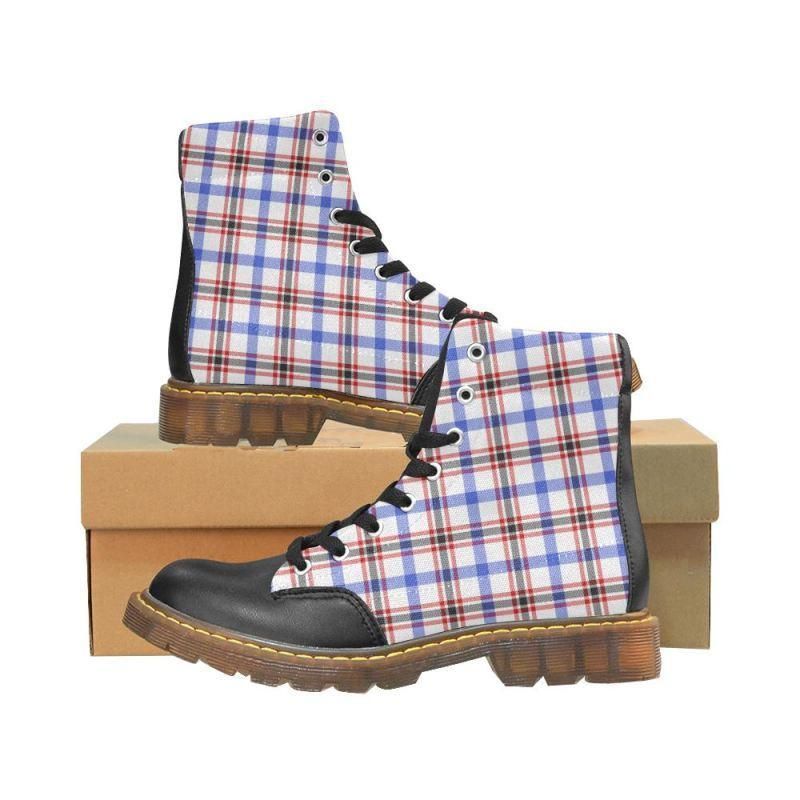 Boswell Modern Tartan Plaid Apache Boots